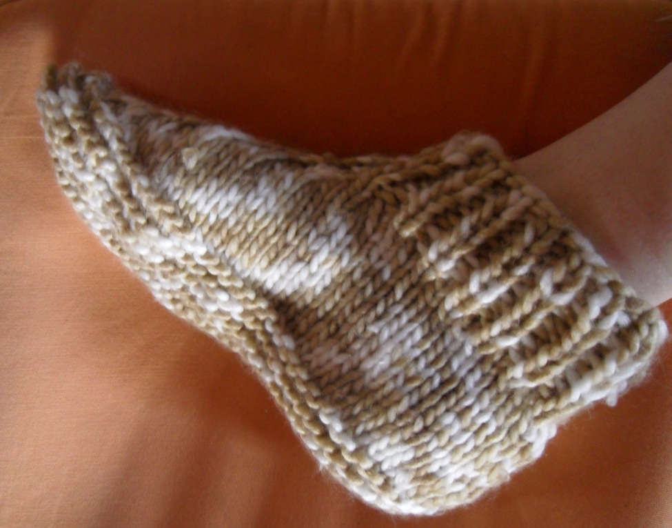 comment tricoter des chausson adulte