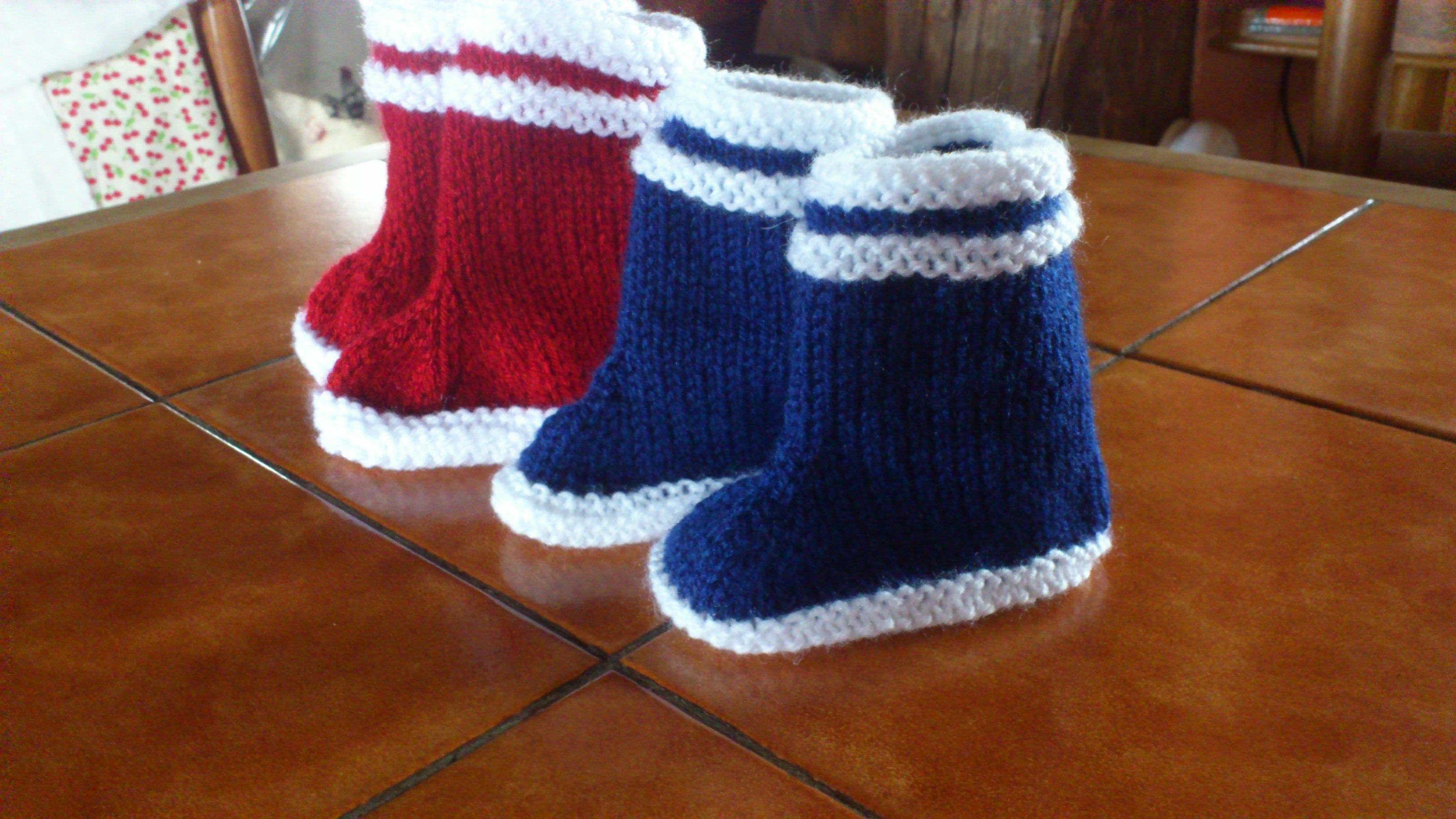 comment tricoter des bottes pour bebe
